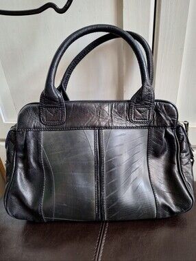 Passchal Black Satchel Bag